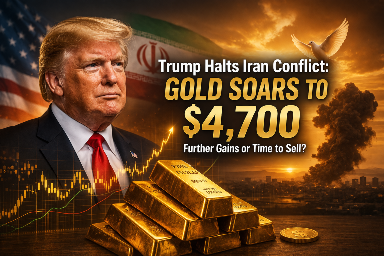 ทรัมป์หยุดรบอิหร่าน: ราคาทองพุ่ง 4,700 ดอลลาร์ ไปต่อหรือพอแค่นี้?