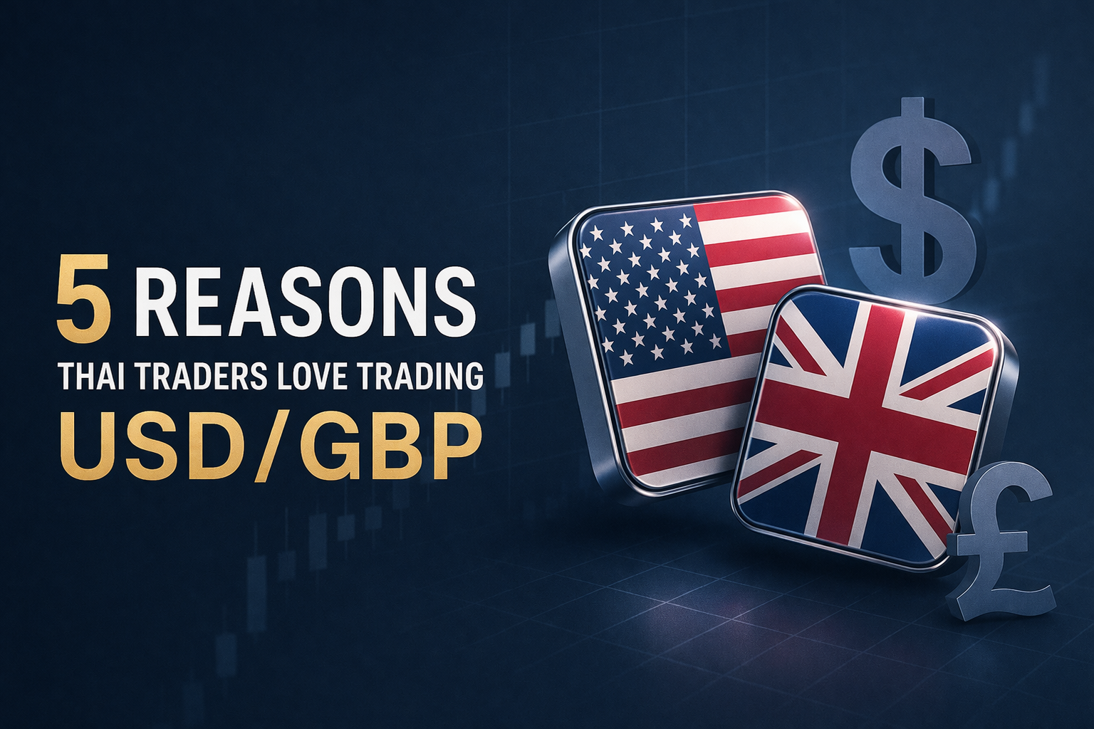 5 เหตุผลที่คนไทยนิยมเทรด GBP/USD: ทำไมมือโปรถึงเลือกคู่เงินนี้?
