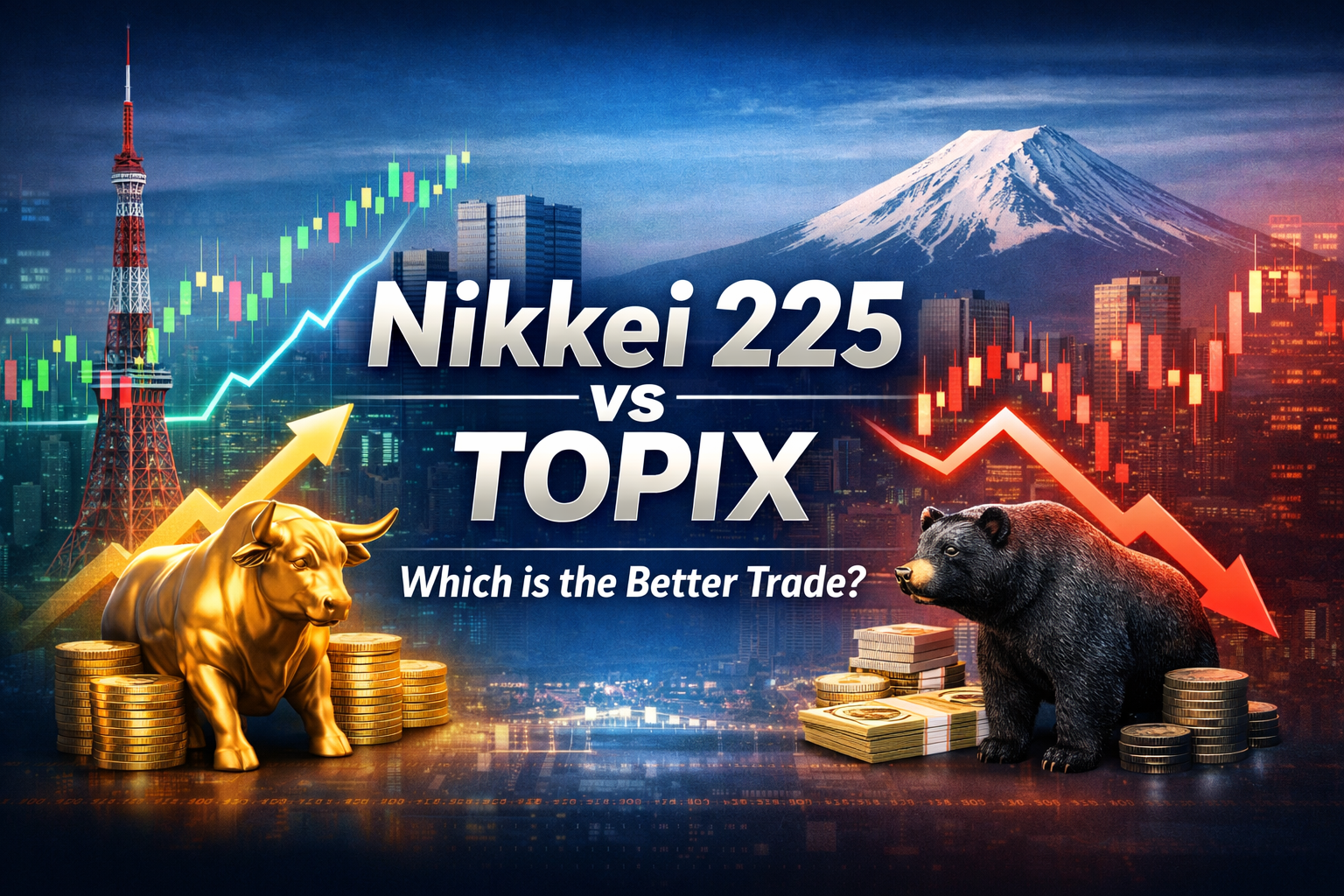 ดัชนีหุ้นญี่ปุ่น: เปรียบเทียบ Nikkei 225 vs TOPIX เทรดตัวไหนดี?