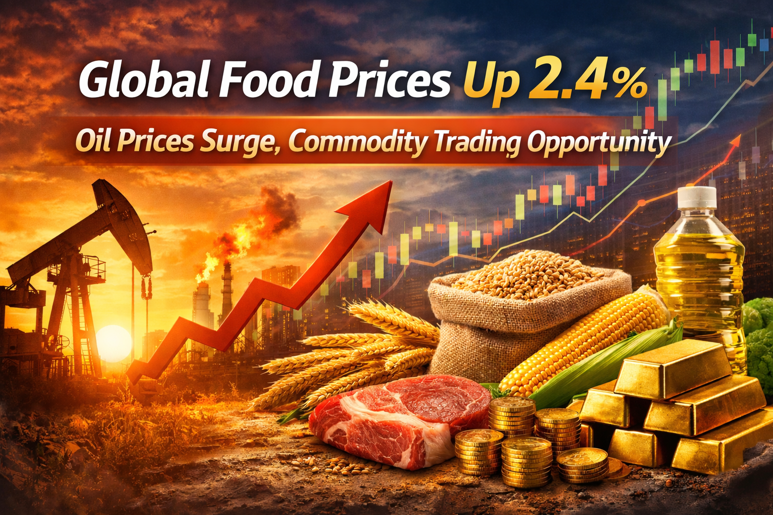 ราคาอาหารโลกพุ่ง 2.4% เปิดโอกาสเทรดสินค้าโภคภัณฑ์