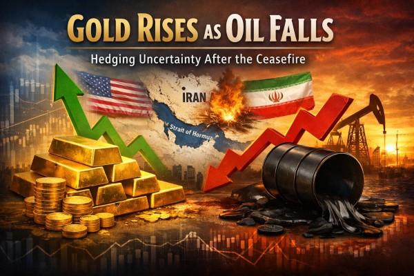 Gold Rises as Oil Falls: What the Market Is Hedging Now