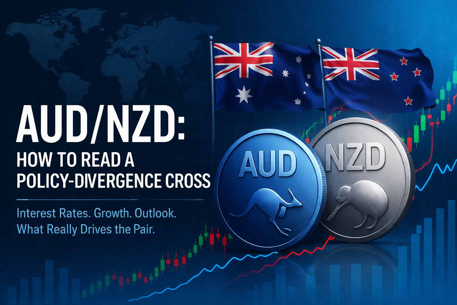 AUD/NZD: كيف تقرأ زوجًا متقاطعًا يعكس تباين السياسات