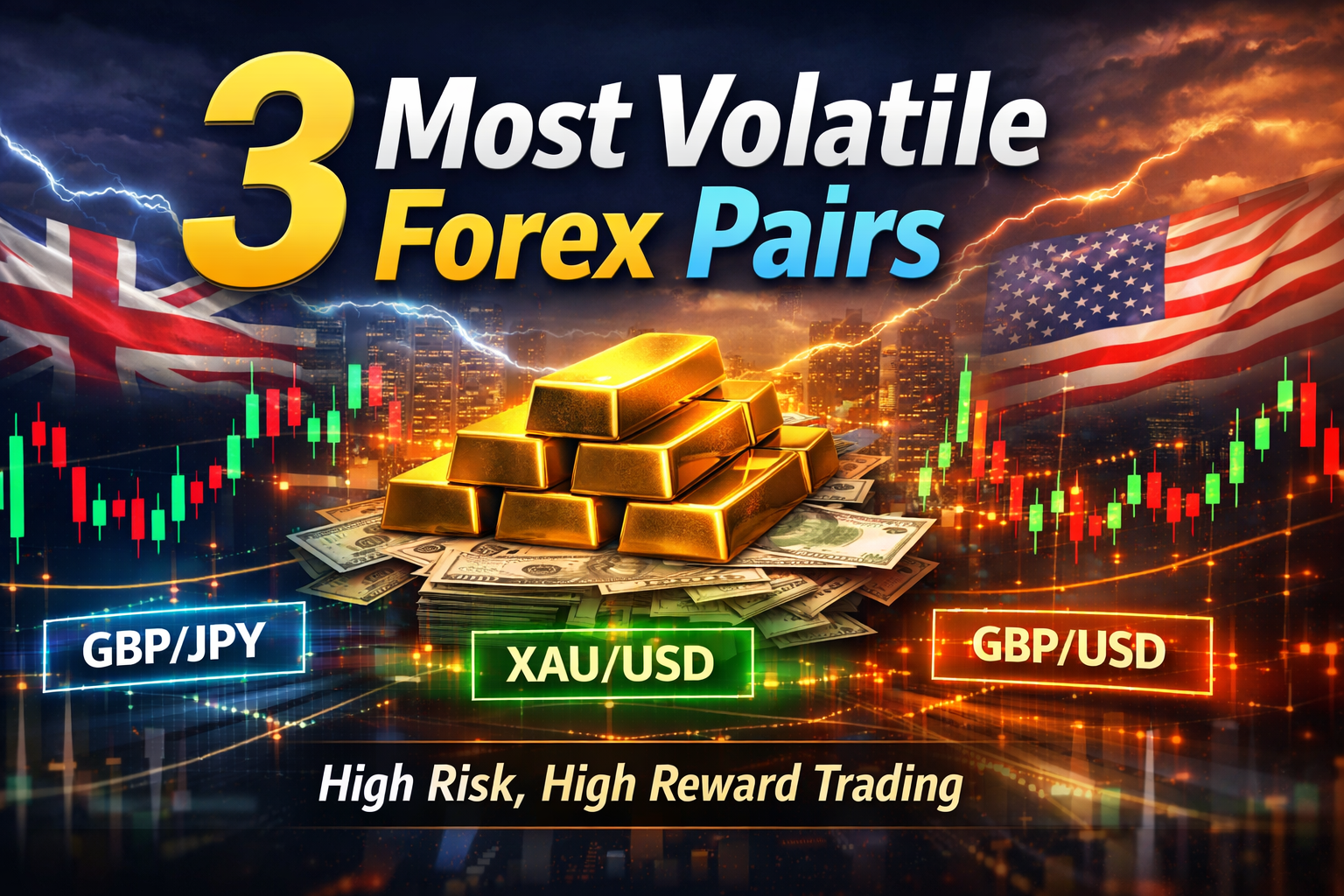 3 คู่เงินผันผวนที่สุดในโลก โดนใจสายเทรดกำไรไว