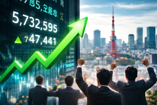 日経平均株価が反発：5万8000円目前──米株高と半導体株が牽引