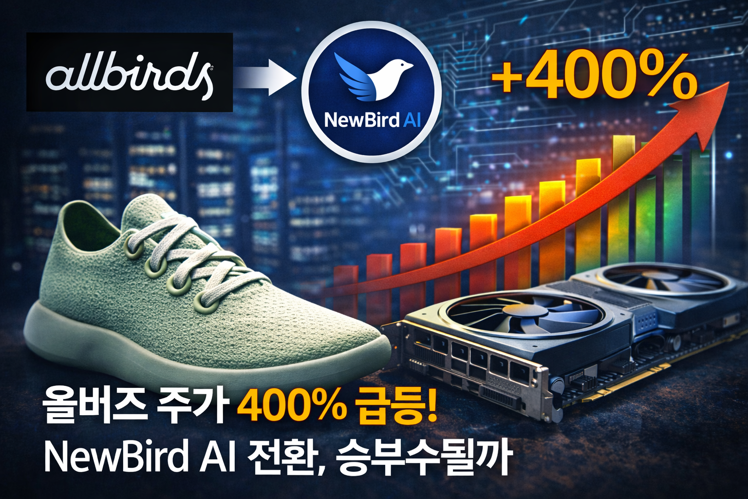 올버즈 주가 급등 이유는? AI 전환 선언 이후 주가가 흔들리는 배경