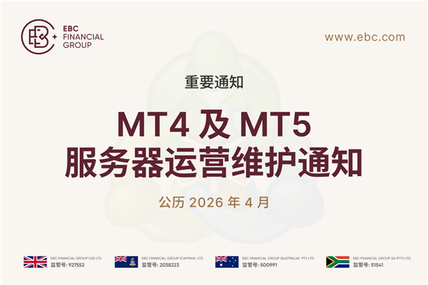 【重要通知】4月25日MT4及MT5服务器运营维护通知
