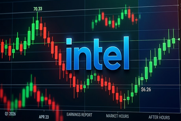 Acciones de Intel tambalean: volatilidad extrema antes de resultados