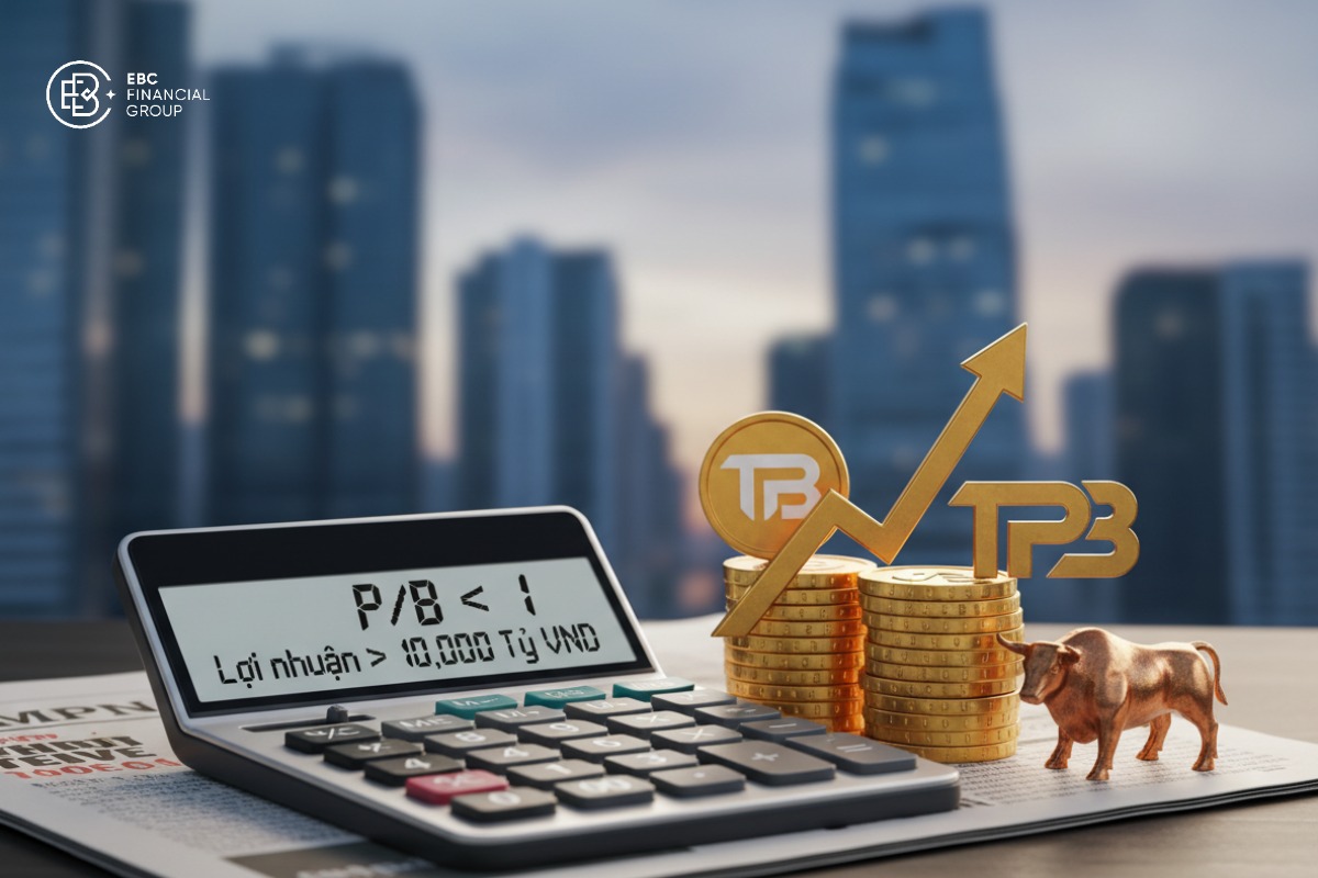 Vì sao TPBank đặt mục tiêu lãi hơn 10.000 tỷ nhưng cổ phiếu TPB vẫn dưới P/B 1?
