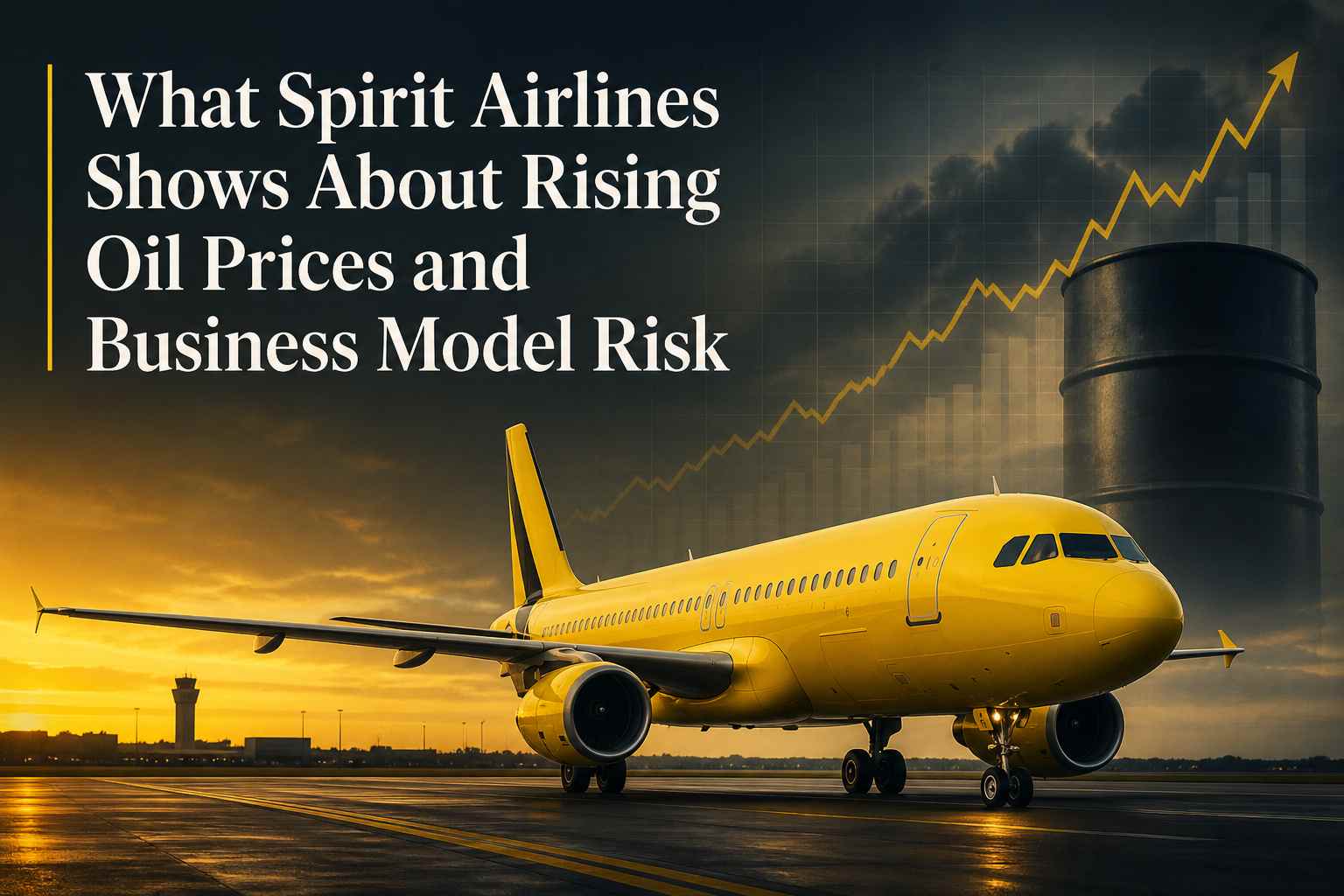 Lo que Spirit Airlines demuestra sobre el aumento de los precios del petróleo y el riesgo del modelo de negocio.