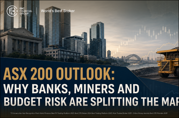 ASX 200指数の見通し：銀行、鉱業、そして財政リスクが市場を二分する理由