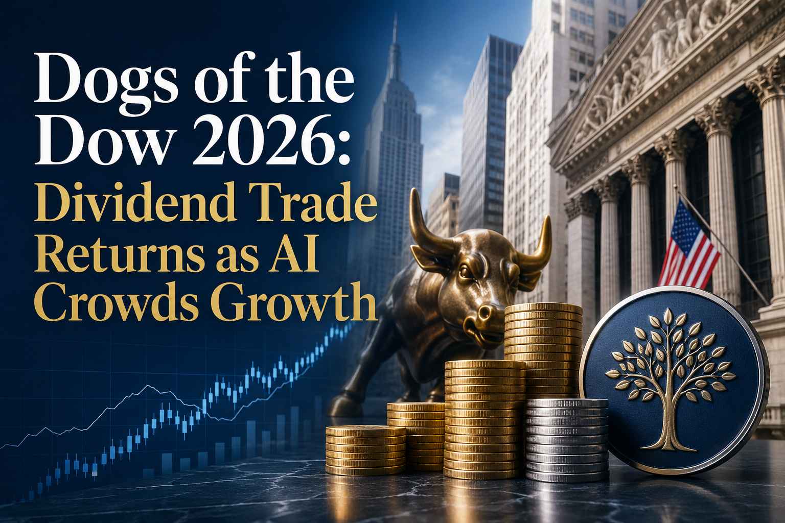 Dogs of the Dow 2026: O investimento em dividendos retorna com a IA impulsionando o crescimento.