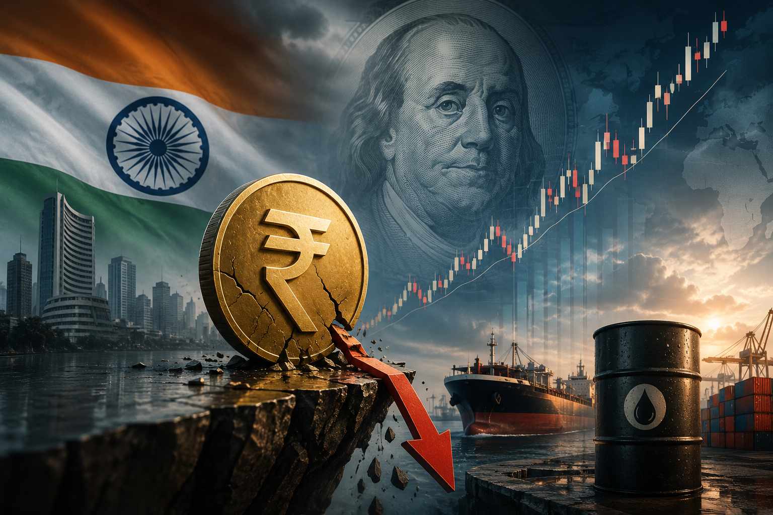 Rupee Crash: USD/INR Breaks Above 96 as Oil Shock Hits