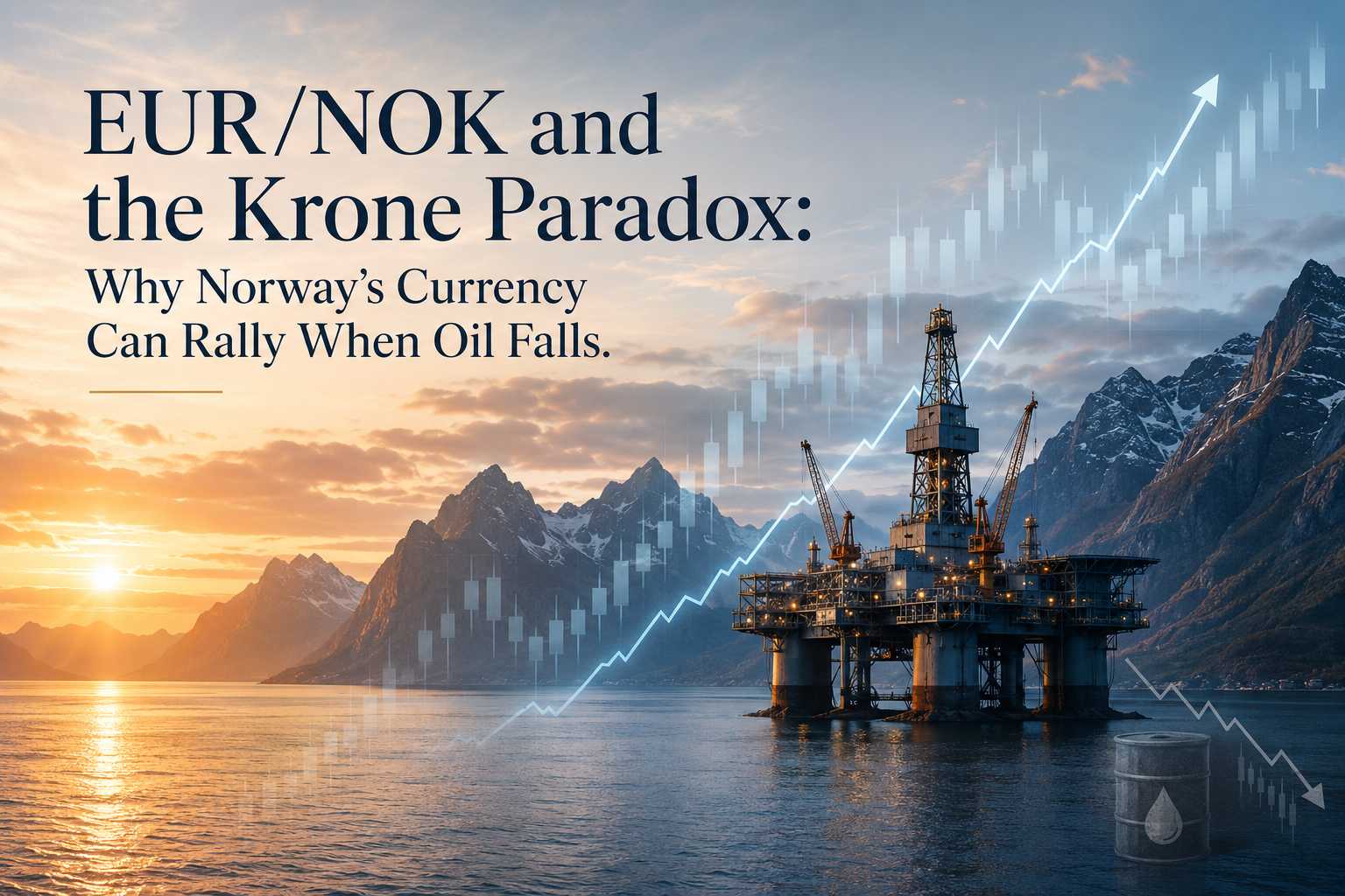 EUR/NOK ومفارقة الكرونة: لماذا يمكن للكرونة النرويجية أن ترتفع عندما ينخفض النفط