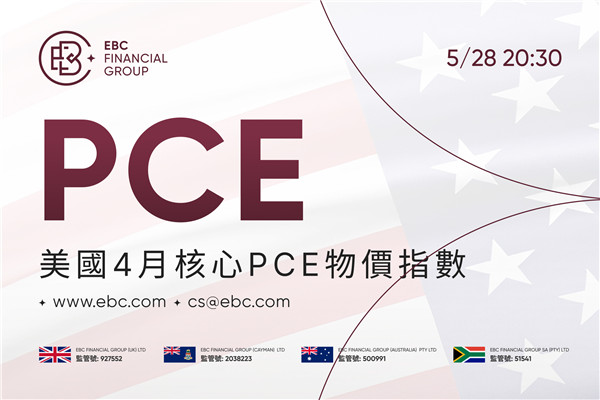 2026年美國4月核心PCE物價指數 - 前值3.2% 預測值3.3%
