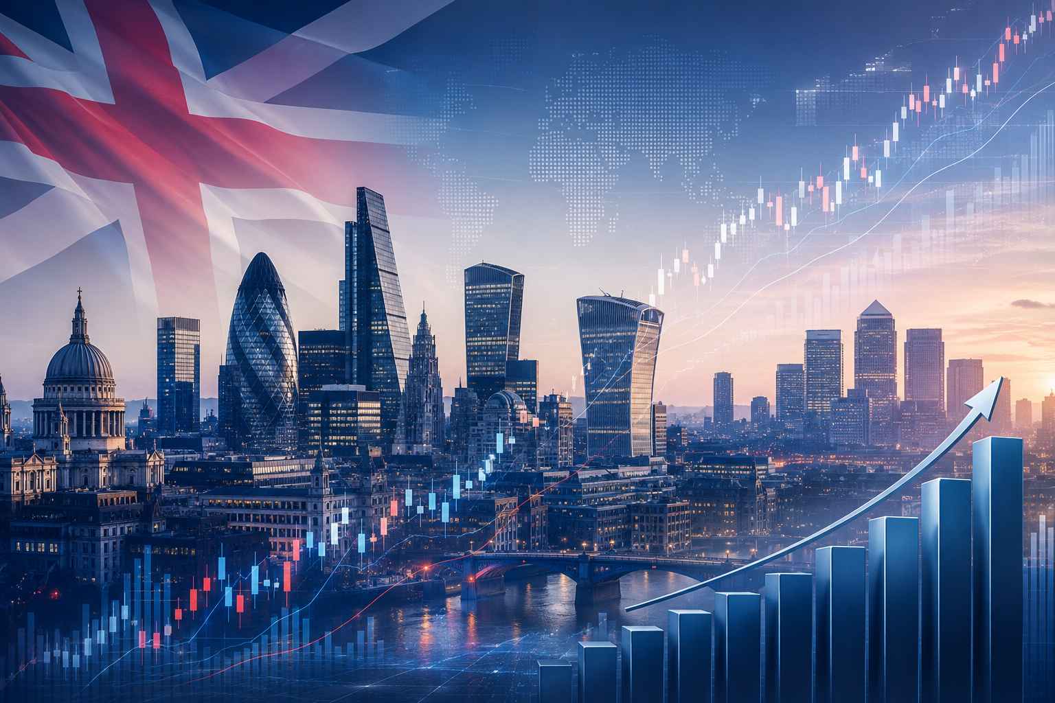 FTSE 100: índice de valores líderes del Reino Unido aún tiene margen de crecimiento
