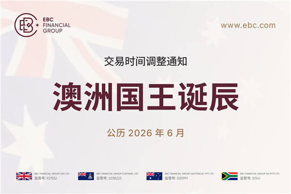 澳洲国王诞辰交易时间调整通知