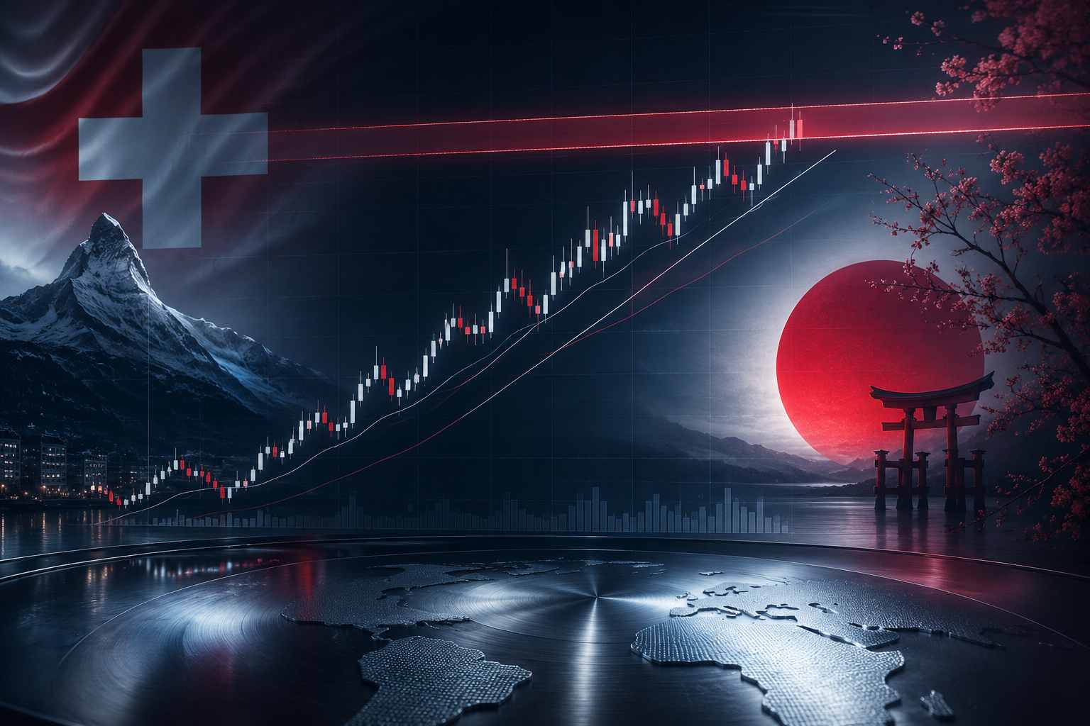 ​CHF/JPY Technical Outlook: The Franc Knocks on 204 as the Yen Stays Soft