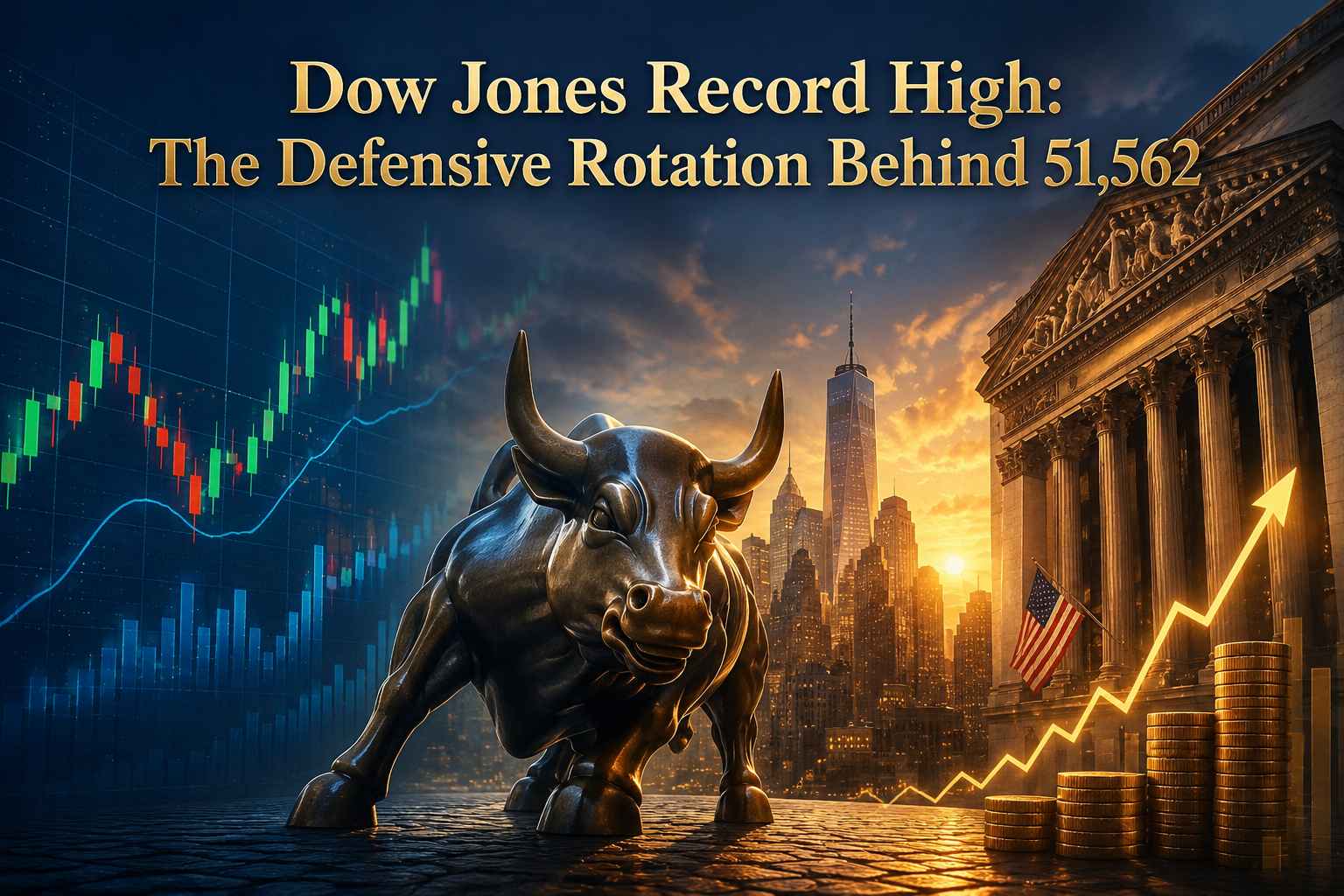 Dow Jones Record High: The Defensive Rotation Behind 51,562