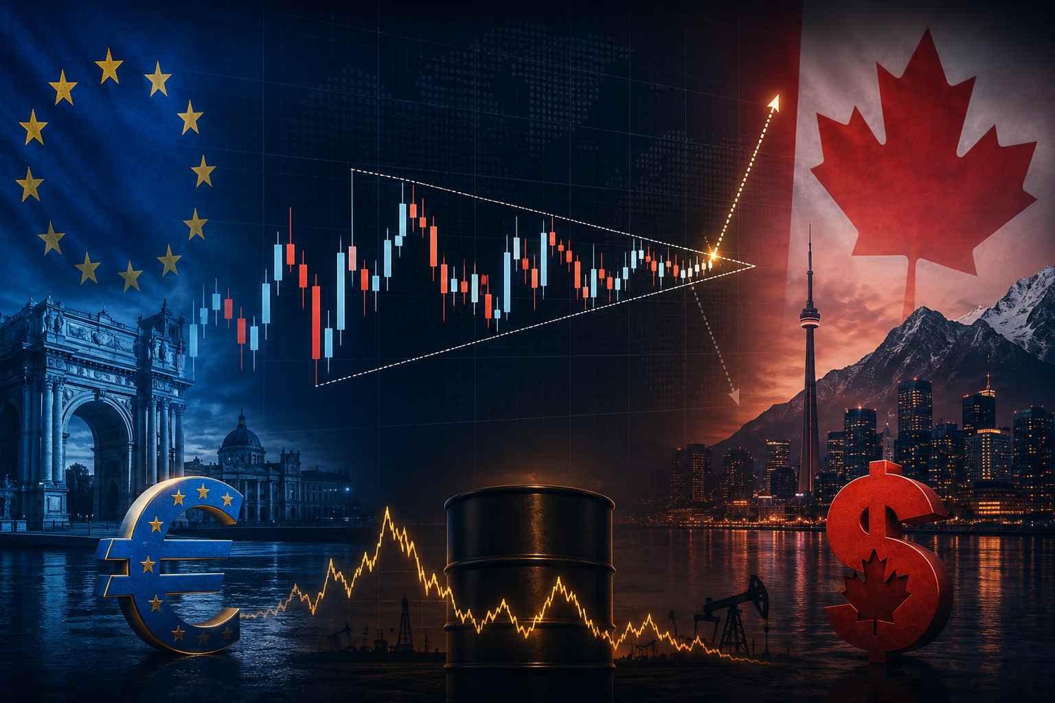 EUR/CAD: Compression Into the 1.6148-1.6160 Supply Zone Ahead of BoC and ECB