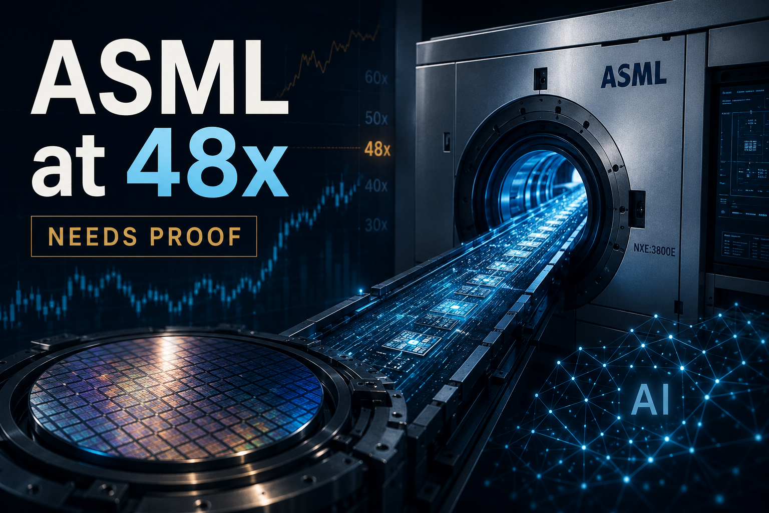 سهم ASML عند 48x للأرباح المتوقعة: المراهنة على عنق الزجاجة في AI تتطلب دليلاً