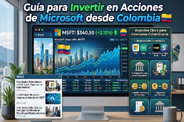 Cómo invertir en acciones de Microsoft en Colombia con EBC Financial Group