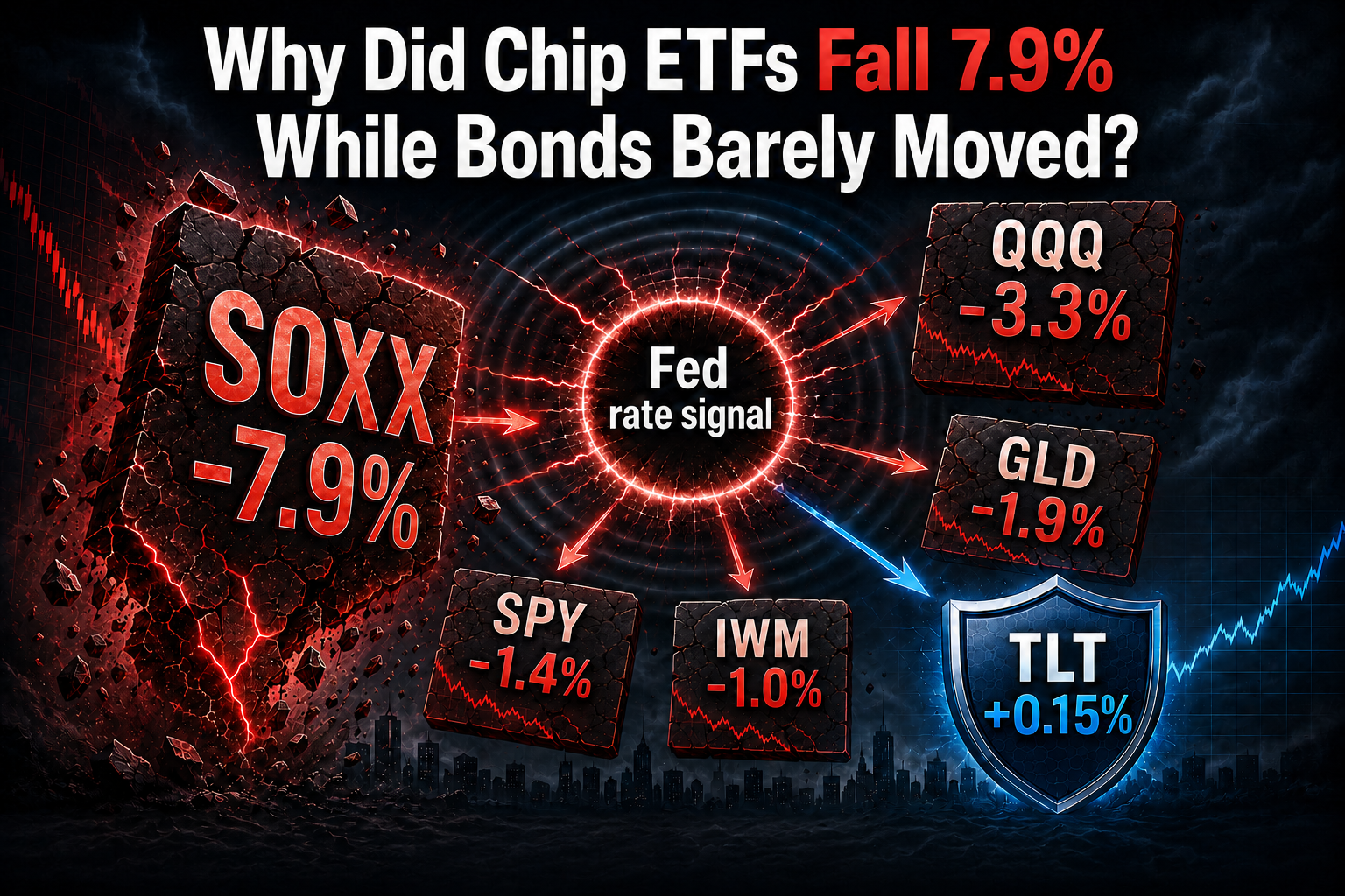 Why Did Chip ETFs Fall 7.9% While Bonds Barely Moved?