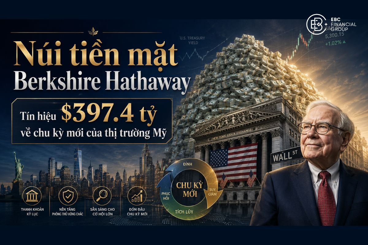 Núi tiền mặt $397 tỷ của Berkshire Hathaway: Tín hiệu cho chứng khoán Mỹ 2026
