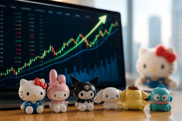 サンリオの株価上昇、決算サプライズと増配評価で1,000円台回復