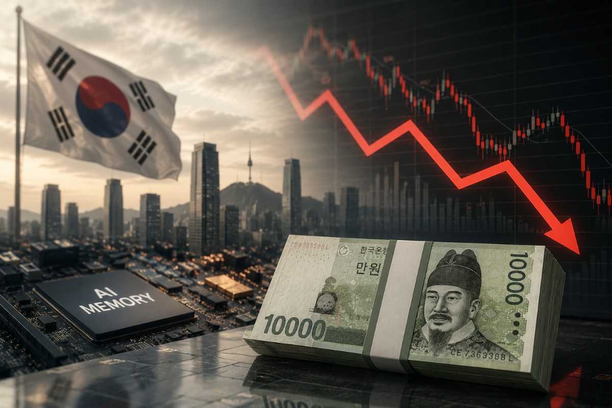 Por que o won coreano ainda está 6% abaixo do valor de mercado em 2026, apesar do boom da memória para inteligência artificial?