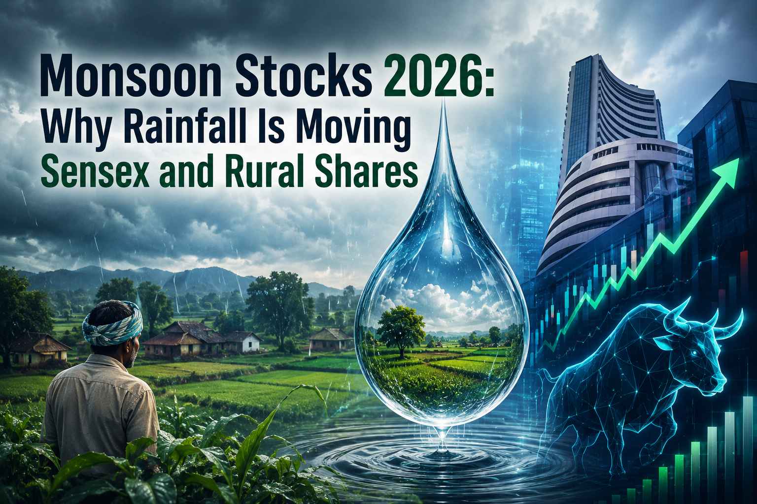 Monsoon Stocks 2026: Why Rainfall Is Moving Sensex and Rural Shares