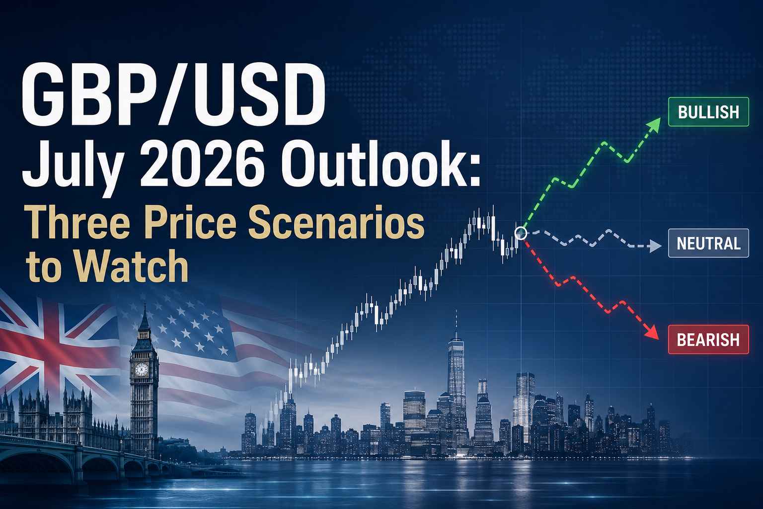 Triển vọng Tỷ giá Bảng Anh GBP/USD tháng 7/2026: 3 kịch bản giá chính