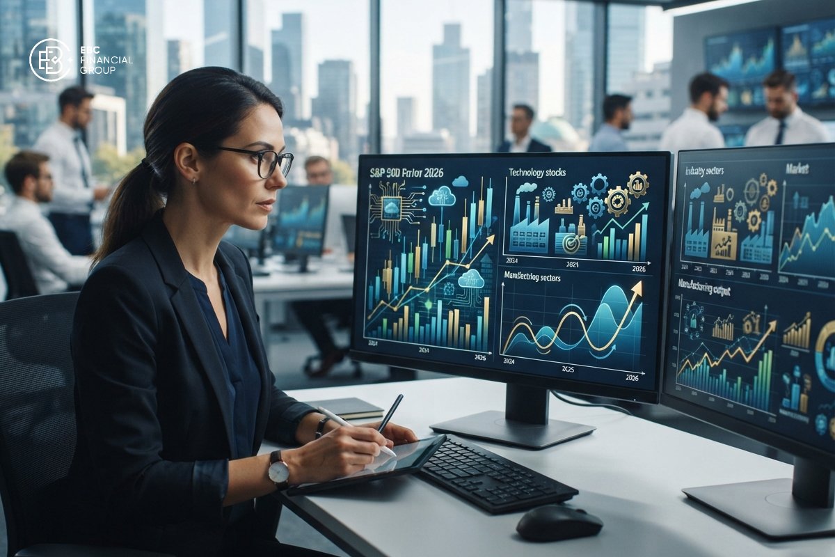 Triển vọng ngành S&P 500 2026: công nghệ, công nghiệp và chu kỳ sản xuất dẫn lại thị trường