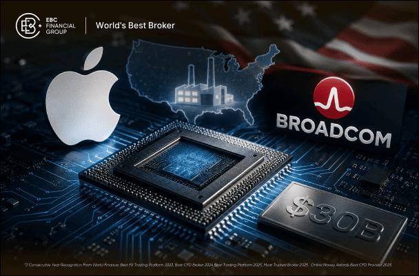 Apple e Broadcom: acordo de US$ 30 bi em chips nos EUA