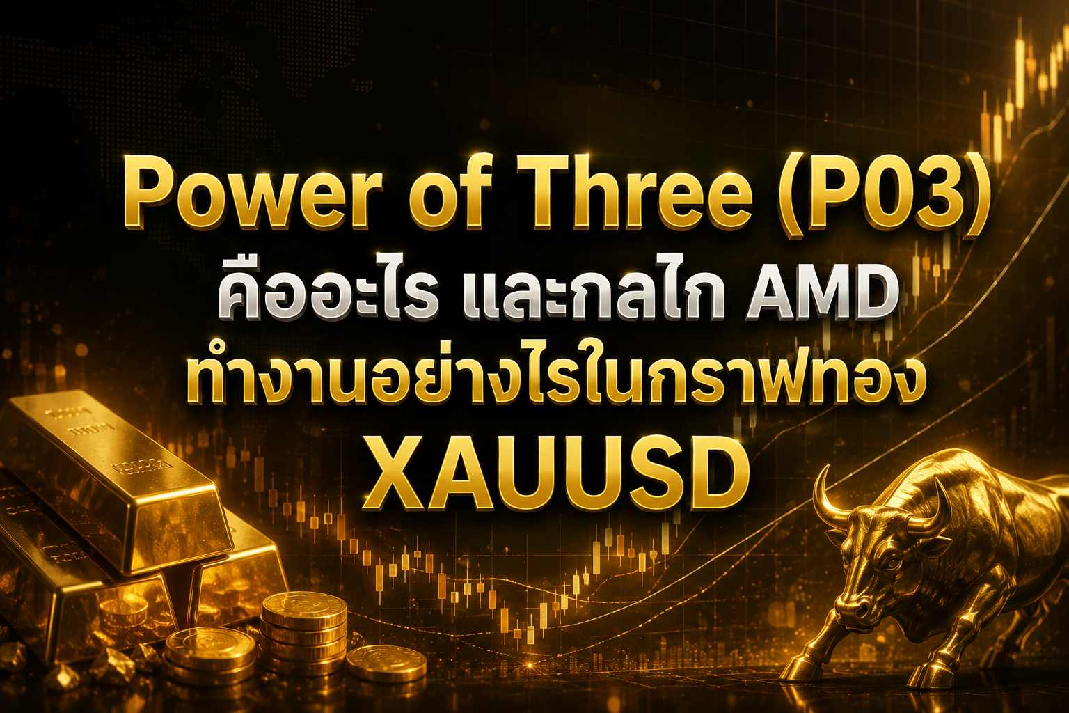 Power of Three (PO3) คืออะไร และกลไก AMD ทำงานอย่างไรในกราฟทอง XAUUSD
