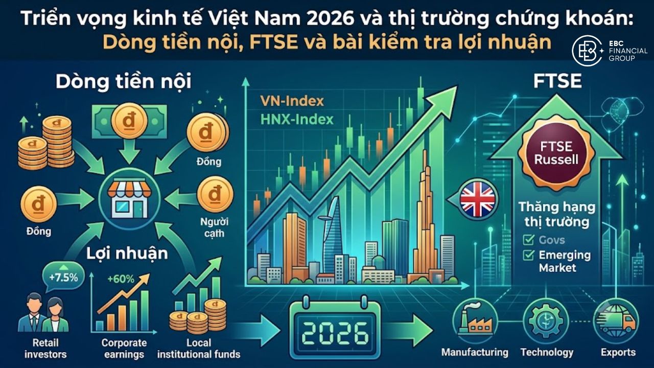 Triển vọng kinh tế Việt Nam 2026: GDP 8,18% và bài kiểm tra VN-Index Triển vọng kinh tế Việt Nam 2026: GDP 8,18% và bài kiểm tra VN-Index