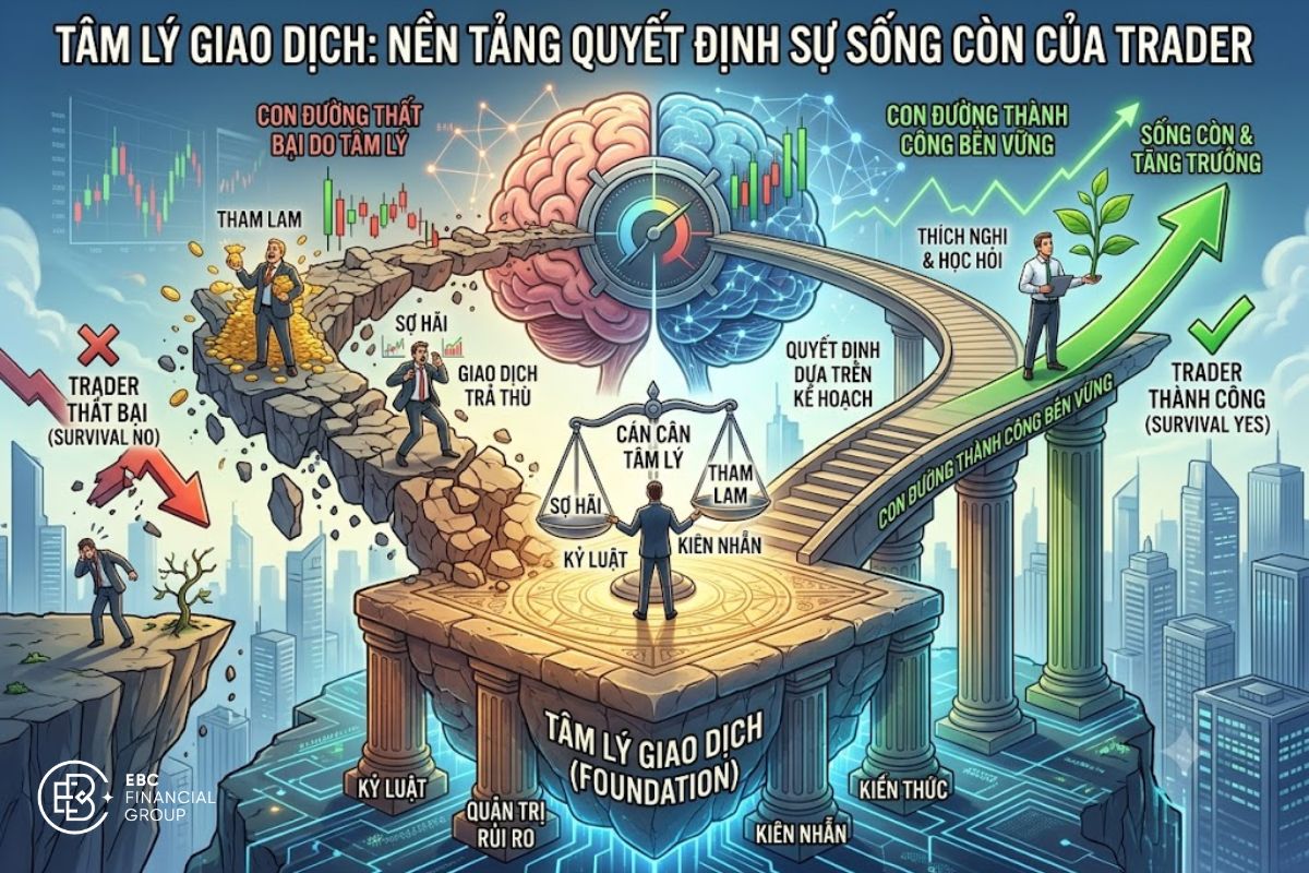 Tâm lý giao dịch quyết định cách trader sống sót qua chuỗi thua