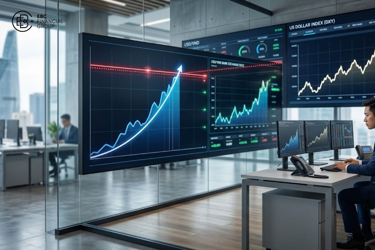 Tỷ giá USD/VND hôm nay: Giá USD ngân hàng áp sát trần, DXY giữ vùng cao