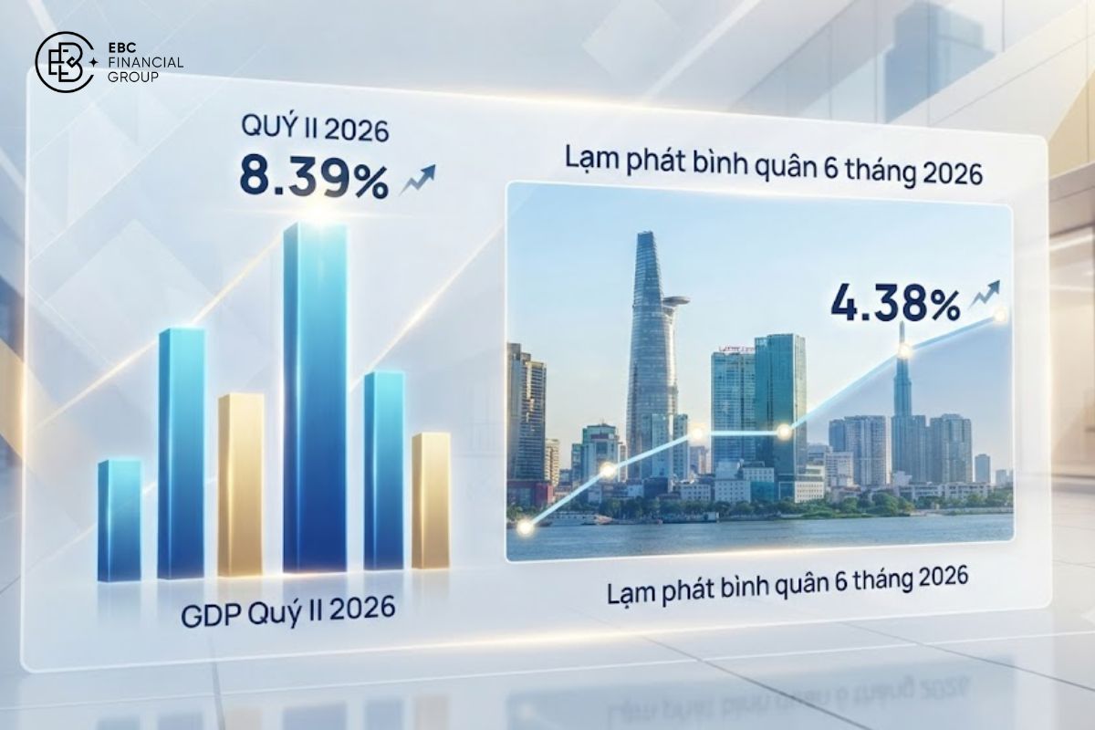 Kinh tế Việt Nam tháng 6/2026: GDP quý II tăng 8.39%, lạm phát bình quân 6 tháng ở 4.38%
