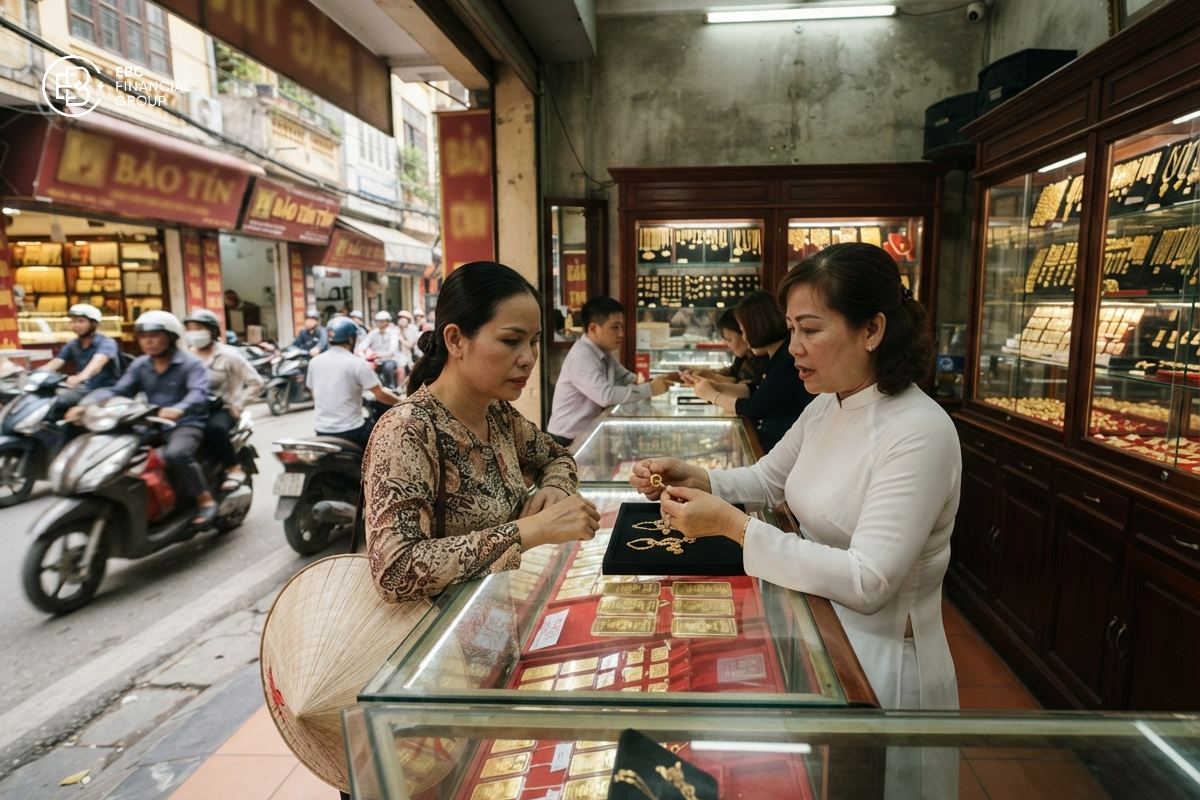 Giá vàng hôm nay: SJC còn 141 triệu, thế giới dưới 4050 USD/ounce