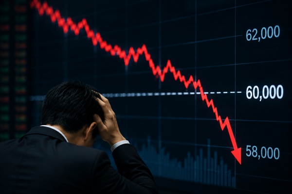 日経平均が60000円を割り込む可能性はあるのか?AI相場の失速と半導体株急落が示す次のリスク
