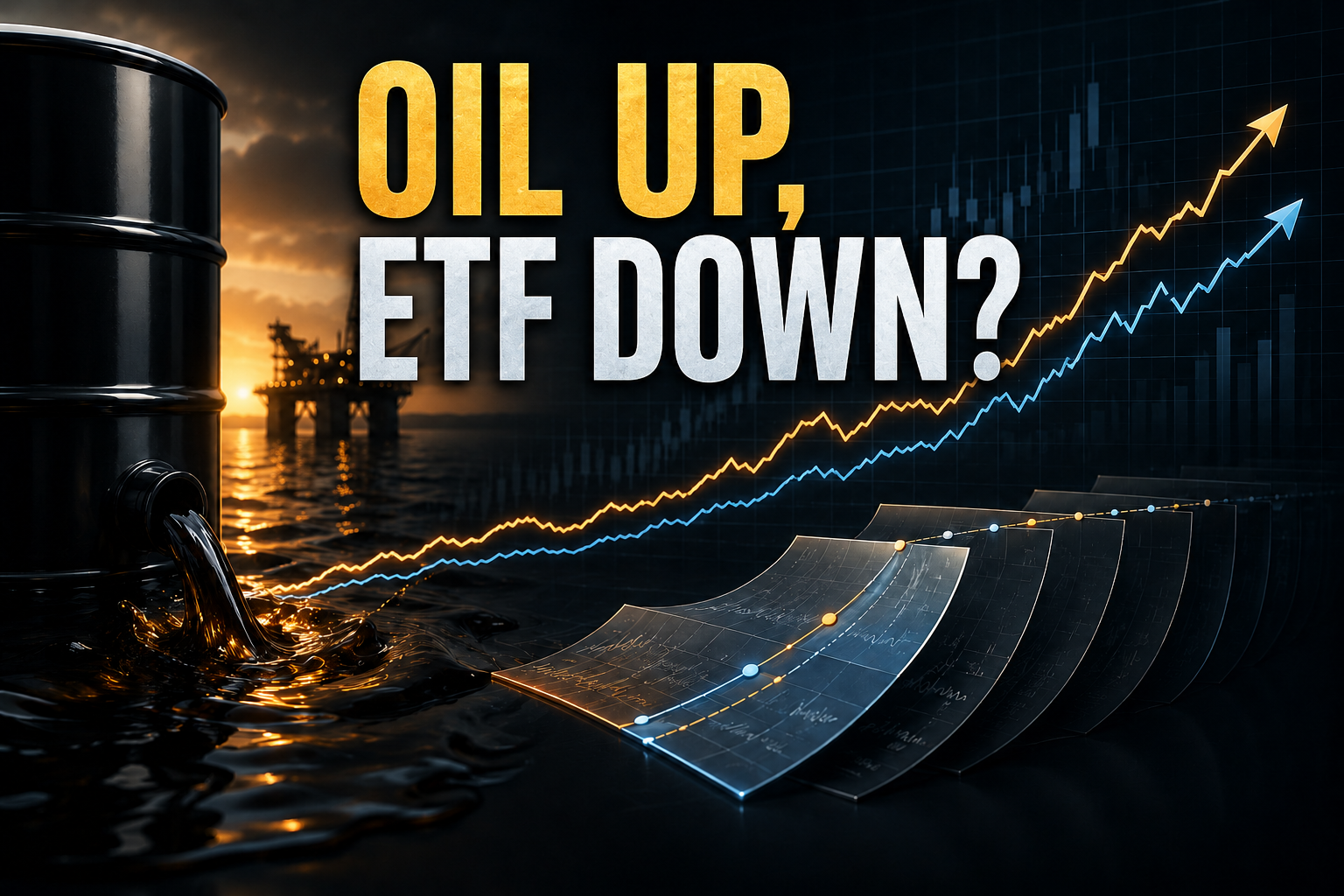 Vì sao ETF dầu không luôn đi cùng giá dầu thô?