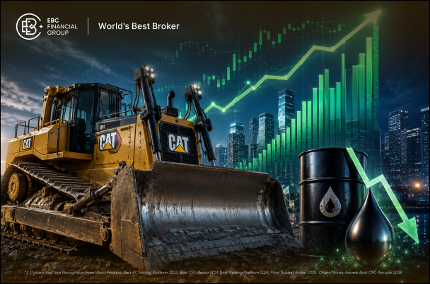 डॉव जोन्स ने 54,085 पर रिकॉर्ड बनाया: कैटरपिलर ने अंक बढ़ाए, तेल की राहत ने रैली को और व्यापक बनाया