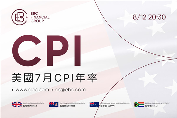 2026年美國7月消費者物價指數（CPI）年率 - 前值3.5% 預測值3.4%