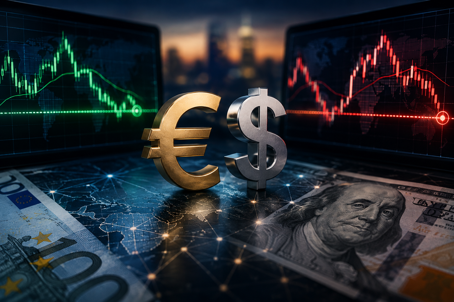 Por que os preços de Forex diferem entre corretoras: exemplo EUR/USD