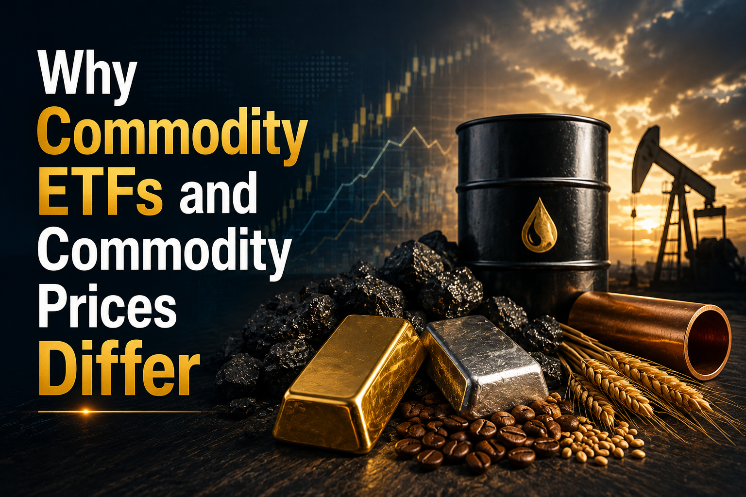 Por Que ETFs de Commodities Podem Mover-se Diferente dos Preços das Commodities