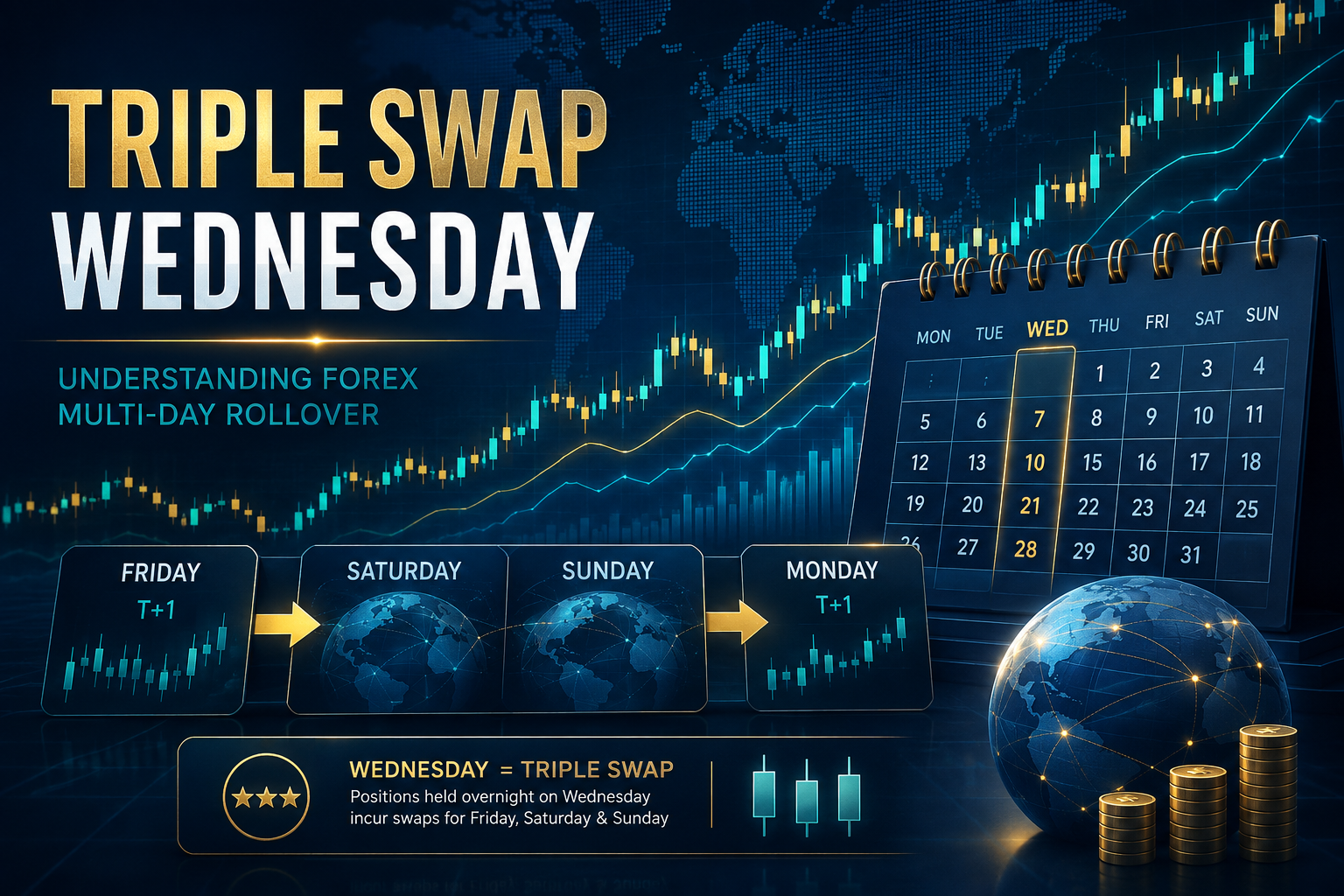 O que é o Triple Swap Wednesday no Forex e por que ele é cobrado?