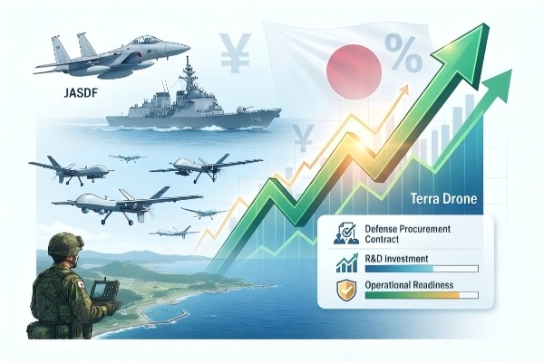 防衛省のドローン調達で国産ドローン銘柄が上昇|テラドローン急騰の理由と関連株の今後を分析