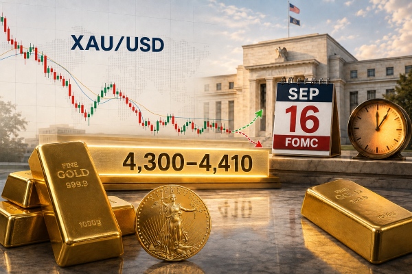 ราคาทองคำโลก (XAU/USD) เข้าโหมด "ย่อสะสม" ก่อนศึกเฟด 16 กันยายน แนวรับไหนต้องจับตา