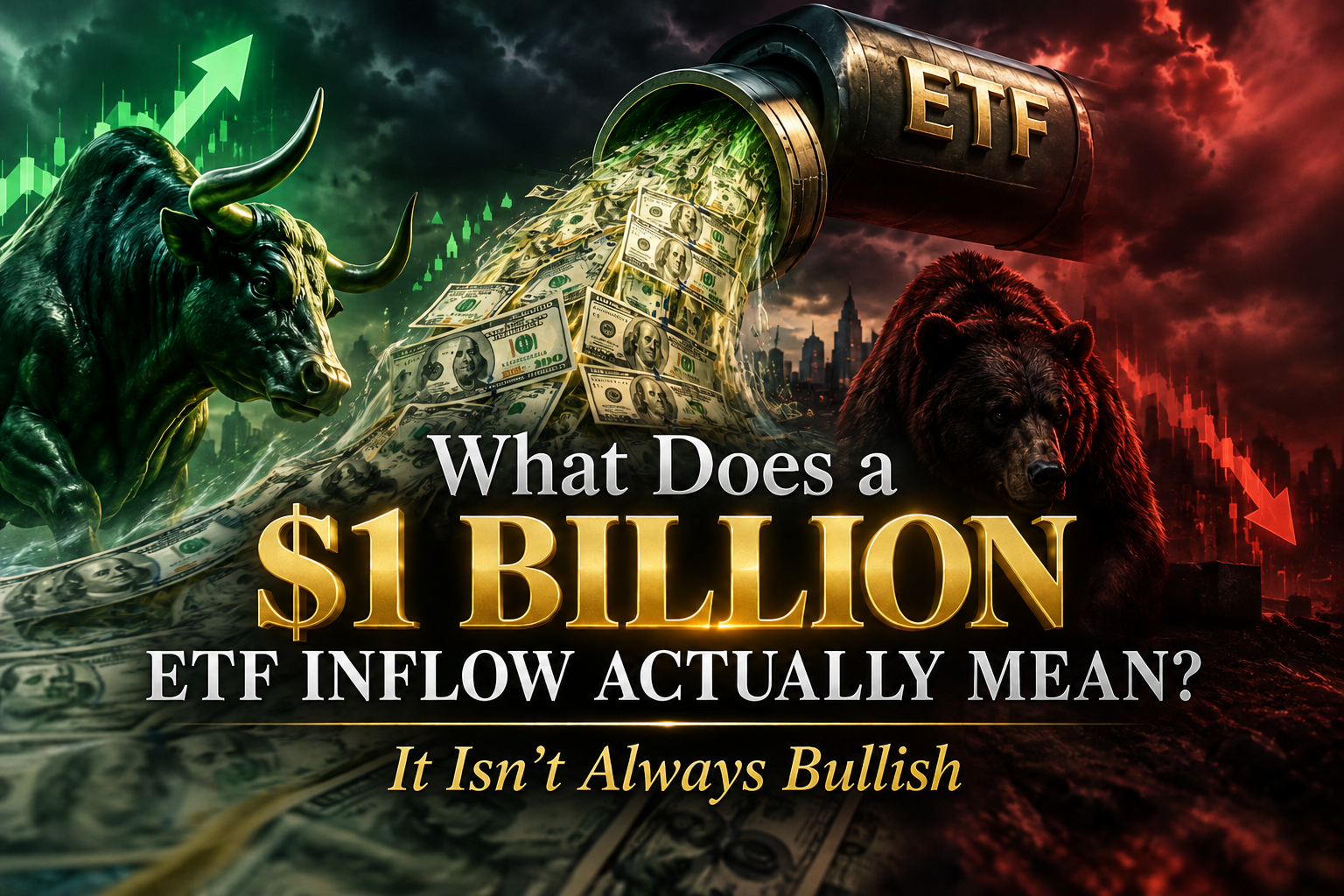 O que significa, na prática, um fluxo de investimento de US$ 1 bilhão em ETFs? Nem sempre é um sinal positivo.