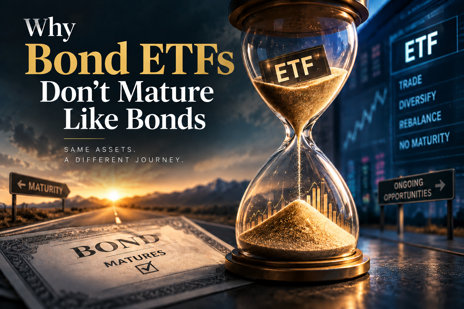ทำไม Bond ETF ถึงไม่ครบกำหนดเหมือนพันธบัตร: อธิบาย TLT, SHY และ AGG